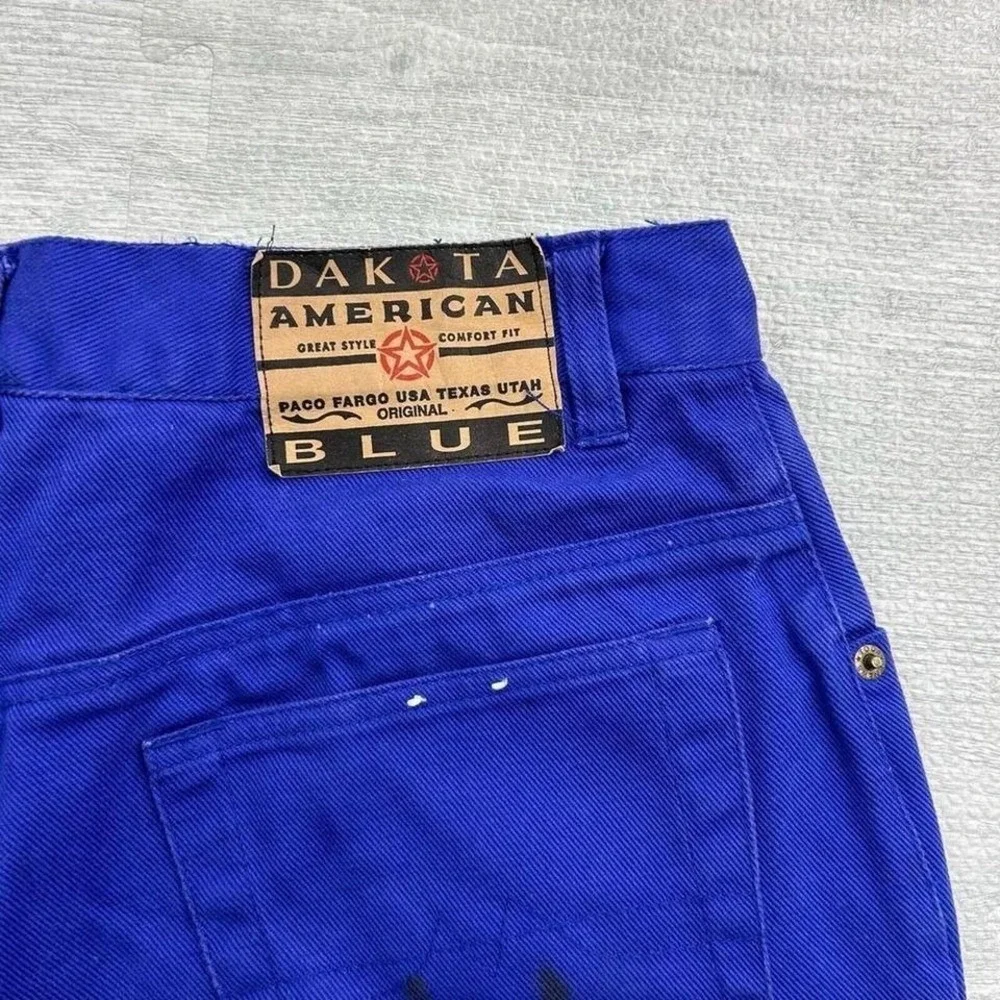 Vintage Y2K Dakota Blue Jean Shorts Mens 32 Wide Baggy Skater Jeans